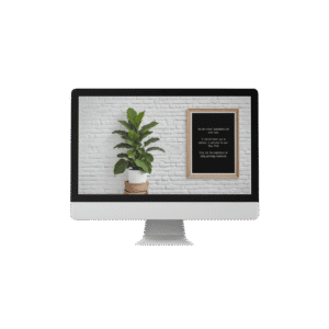 30 Day Auto Changing Devotional Desktop Wallpaper Pack for Divorce or Separation — Ficus and White Wall 4K Backgrounds