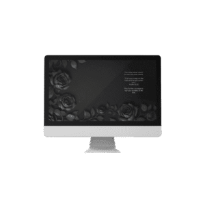 30 Day Auto Changing Devotional Desktop Wallpaper Pack for Divorce or Separation — Black Roses on Dark Background 4K