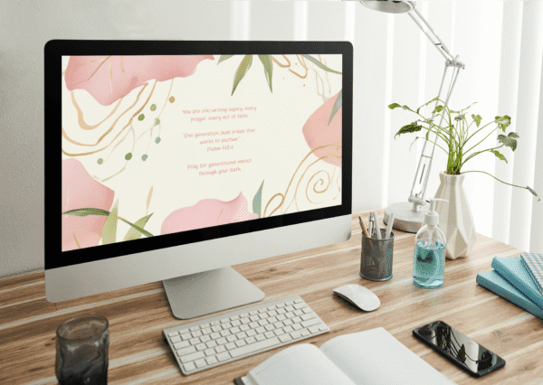 30 Day Auto Changing Christian Devotional Desktop Wallpaper – Empty Nest Watercolor Theme – 4K Digital Download - Image 3