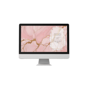 30 Day Auto Changing Devotional Desktop Wallpaper Pack for Getting Married — Pink Marble with Gold Accents 4K Backgrounds