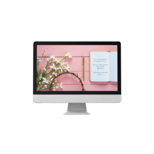 30 Day Auto Changing Devotional Desktop Wallpaper Pack for Grieving a Loss — Pink Thorny Crown 4K Backgrounds