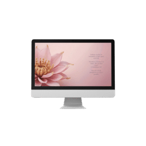 30 Day Auto Changing Christian Devotional Wallpaper – Losing a Job or Changing Careers – 4K Pink Flower Digital Download