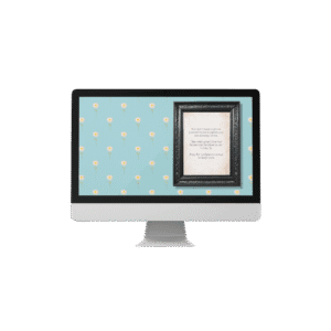 30 Day Auto Changing Christian Devotional Desktop Wallpaper – Starting College or University – 4K Daisy Background with Black Frame Digital Download