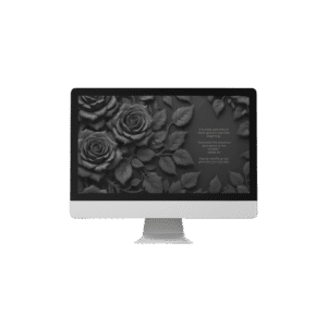 30 Day Auto Changing Christian Devotional Desktop Wallpaper – Starting a New Job – 4K Black Rose Theme Digital Download