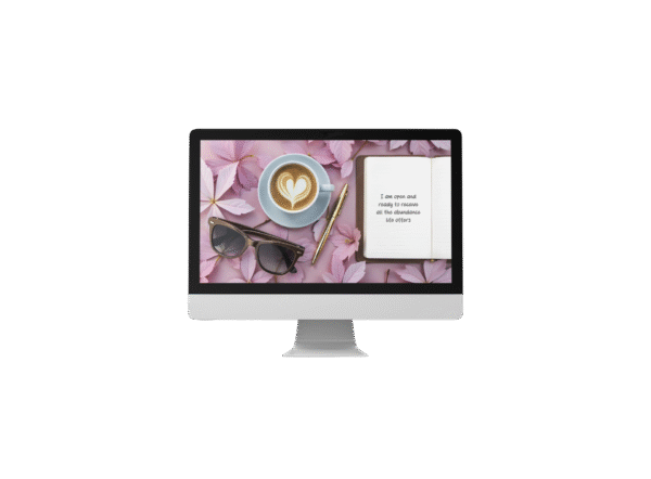 30 Day Auto Changing Abundance Mindset Affirmation 4K Wallpapers – Morning Journal Digital Download