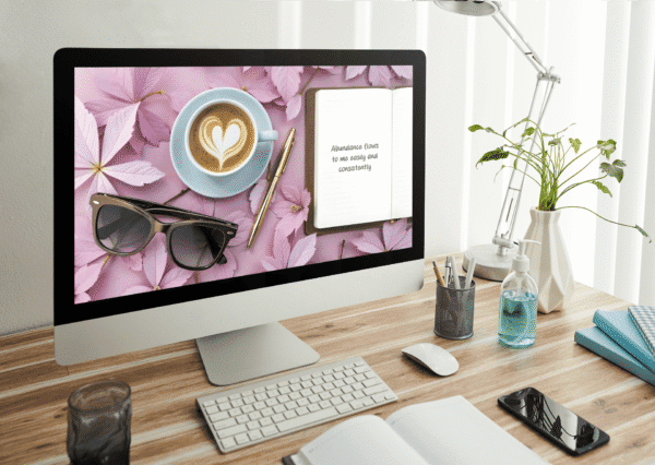 30 Day Auto Changing Abundance Mindset Affirmation 4K Wallpapers – Morning Journal Digital Download - Image 3