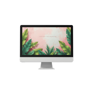 30 Day Auto Changing Abundance Mindset Affirmation 4K Wallpapers – Tropical Wall Digital Download