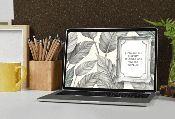 30 Day Auto Changing Abundance Mindset Affirmation 4K Wallpapers – Vintage Tropical Digital Download - Image 4