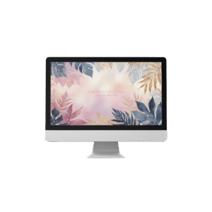 30 Day Auto Changing Abundance Mindset Affirmation 4K Wallpapers – Tropical Watercolor Digital Download