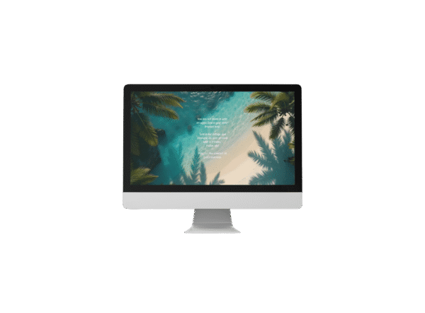 30 Day Auto Changing Christian Devotion 4K Wallpapers for Battling Anxiety or Fear – Beach View Digital Download