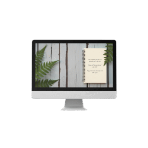 30 Day Auto Changing Christian Devotion 4K Wallpapers – Battling Anxiety or Fear with Ferns and Notepad