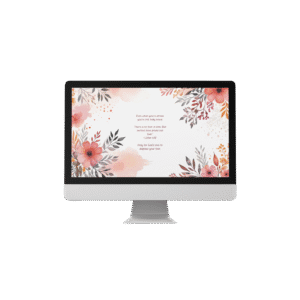 30 Day Auto Changing Christian Devotion 4K Wallpapers for Battling Anxiety or Fear – Floral Watercolor Digital Download