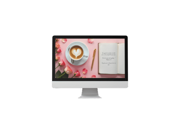 30 Day Auto Changing Christian Devotion 4K Wallpapers – Battling Anxiety or Fear – Morning Journal Theme Digital Download