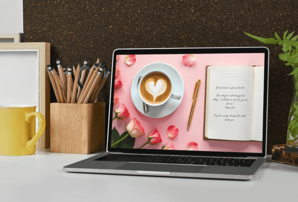 30 Day Auto Changing Christian Devotion 4K Wallpapers – Battling Anxiety or Fear – Morning Journal Theme Digital Download - Image 4