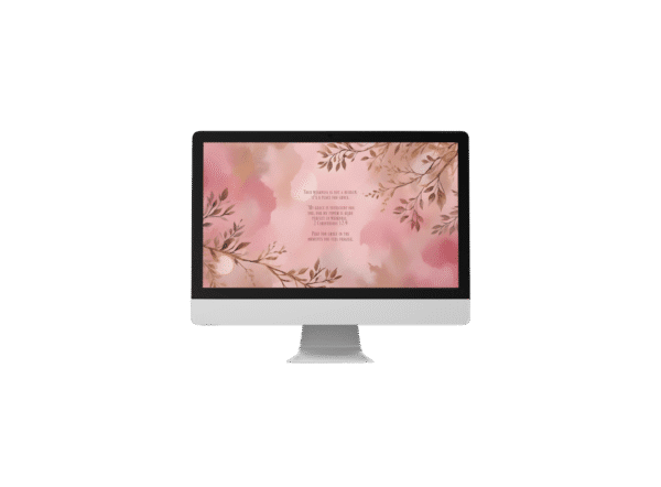 30 Day Auto Changing Christian Devotion 4K Wallpapers – Battling Anxiety or Fear – Watercolor Blush Digital Download