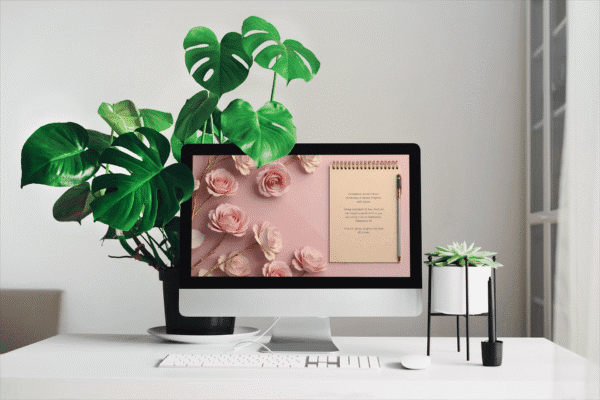 30 Day Auto Changing Christian Devotional 4K Wallpapers – Building Confidence in Christ with Gold Roses Theme - Image 2