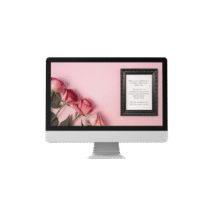 30 Day Auto Changing Christian Devotion 4K Wallpapers – Building Confidence in Christ with Roses and Black Frame