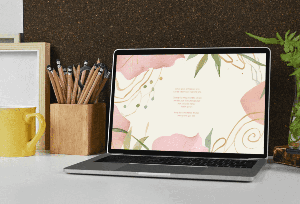 30 Day Auto Changing Christian Devotional 4K Wallpapers – Building Confidence in Christ Watercolor Theme Digital Download - Image 4
