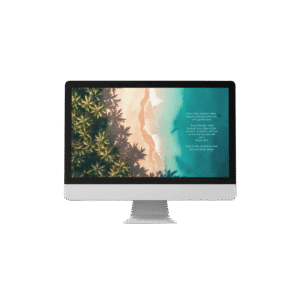 30 Day Auto Changing Christian Devotion 4K Wallpapers – Dealing with Depression Beach Life Theme Digital Download