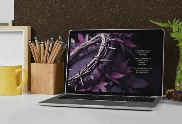 30 Day Auto Changing Christian Devotion Desktop – Deepening Your Prayer Life – Crown of Thorns Theme – 4K Wallpapers Digital Download - Image 4