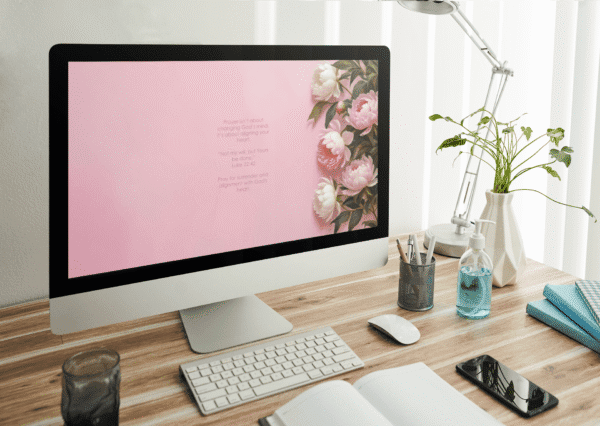 30 Day Auto Changing Christian Devotional 4K Wallpapers – Deepening Your Prayer Life Floral Theme Digital Download - Image 3