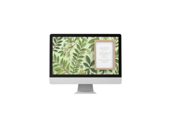 30 Day Auto Changing Christian Devotional 4K Wallpapers – Deepening Your Prayer Life with Green Leaves Theme