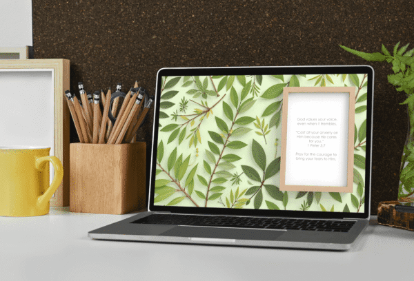 30 Day Auto Changing Christian Devotional 4K Wallpapers – Deepening Your Prayer Life with Green Leaves Theme - Image 4