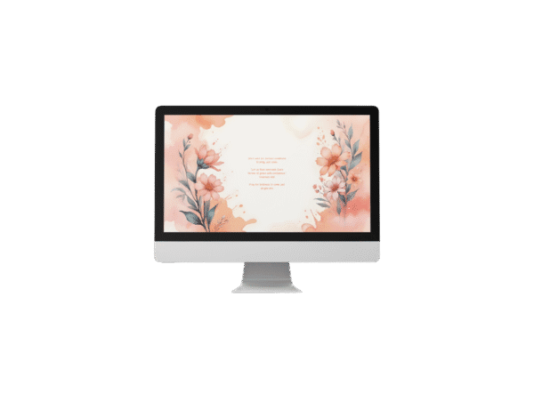 30 Day Auto Changing Christian Devotional 4K Wallpapers – Deepening Your Prayer Life with Watercolor Floral Theme