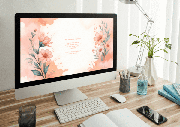 30 Day Auto Changing Christian Devotional 4K Wallpapers – Deepening Your Prayer Life with Watercolor Floral Theme - Image 3
