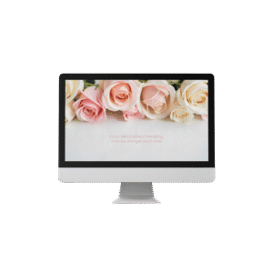 30 Day Auto Changing Emotional Resilience Affirmation 4K Wallpapers – Bed of Roses Digital Download