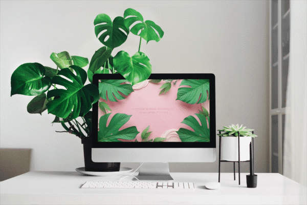 30 Day Auto Changing Emotional Resilience Affirmation 4K Wallpapers – Monstera Leaf Digital Download - Image 2