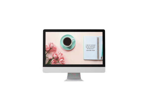 30 Day Auto Changing Emotional Resilience Affirmation 4K Wallpapers – Morning Journal Theme Digital Download