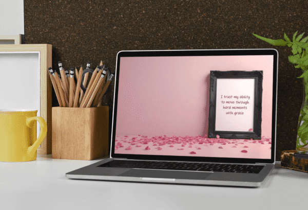 30 Day Auto Changing Emotional Resilience Affirmation 4K Wallpapers – Rose Petals Digital Download - Image 4