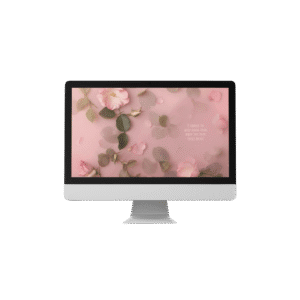 30 Day Auto Changing Affirmation for Emotional Resilience – 4K Wallpapers in Rosey Mist Theme Digital Download
