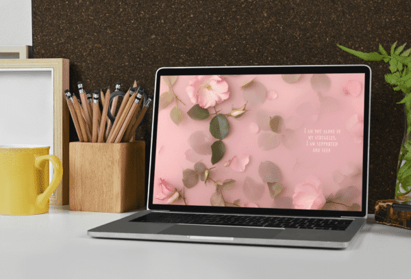 30 Day Auto Changing Affirmation for Emotional Resilience – 4K Wallpapers in Rosey Mist Theme Digital Download - Image 4
