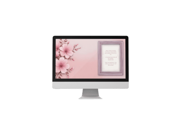 30 Day Auto Changing Christian Devotion 4K Wallpapers – Healing from a Toxic Relationship with Floral Frame Theme