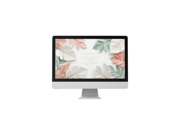 30 Day Auto Changing Christian Devotional 4K Wallpapers – Healing from a Toxic Relationship with Leafy Frame Design