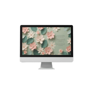 30 Day Auto Changing Christian Devotional 4K Wallpapers – Healing from a Toxic Relationship with Paper Flowers Theme