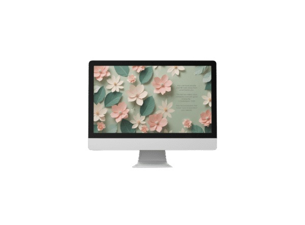 30 Day Auto Changing Christian Devotional 4K Wallpapers – Healing from a Toxic Relationship with Paper Flowers Theme