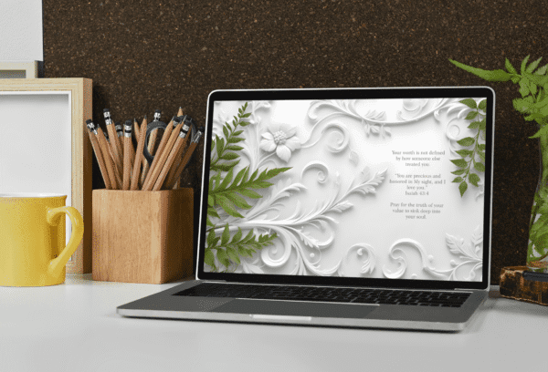 30 Day Auto Changing Christian Devotion 4K Wallpapers – Healing from a Toxic Relationship with Royal Foliage Theme - Image 4