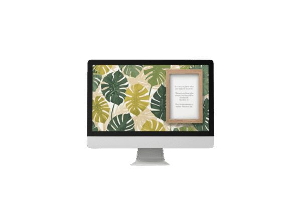 30 Day Auto Changing Christian Devotion 4K Wallpapers – Healing from a Toxic Relationship – Tropical Theme Digital Download