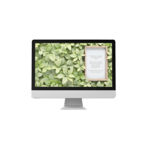 30 Day Auto Changing Christian Devotion 4K Wallpapers – Letting Go of the Past with Green Leaves Theme