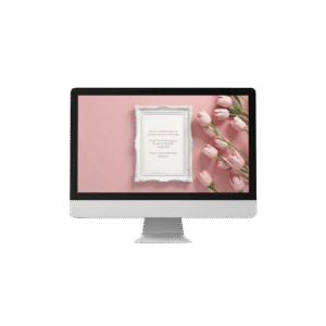 30 Day Auto Changing Christian Devotion 4K Wallpapers – Letting Go of the Past with Tulips and White Frame