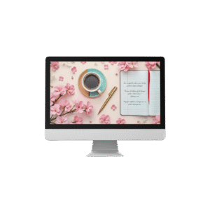 30 Day Auto Changing Christian Devotion – Moving to a New City – Cherry Blossoms Journal Theme – 4K Wallpapers Digital Download