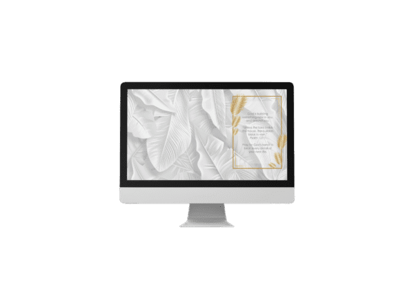 30 Day Auto Changing Christian Devotional 4K Wallpapers – Moving to a New City Theme – Tropical Gold Digital Download