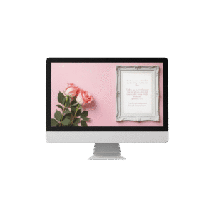 30 Day Auto Changing 4K Wallpapers Christian Devotional for Moving to a New City – Roses and Vintage Picture Frame Digital Download