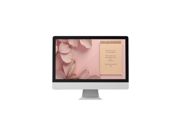 30 Day Auto Changing Christian Devotion 4K Wallpapers – Overcoming Insecurity and Low Self-Worth – Blush Notes Theme