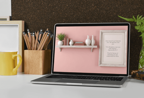 30 Day Auto Changing Christian Devotion 4K Wallpapers – Overcoming Insecurity or Low Self-Worth – Bookshelf Theme Digital Download - Image 4