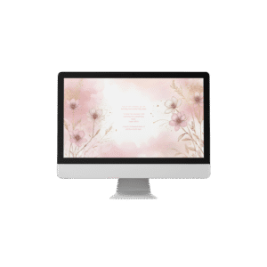 30 Day Auto Changing Christian Devotional 4K Wallpapers – Overcoming Insecurity and Low Self-Worth – Floral Line Art Theme