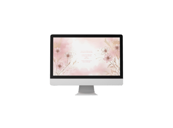 30 Day Auto Changing Christian Devotional 4K Wallpapers – Overcoming Insecurity and Low Self-Worth – Floral Line Art Theme